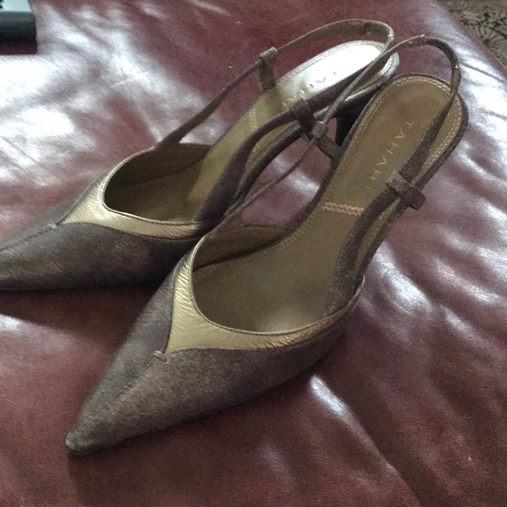 Tahiti size 8 bronze and gold shoe